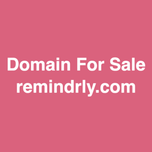 remindrly.com Domain For Sale