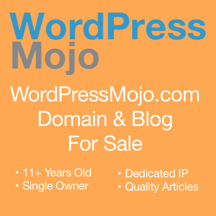 WordPressMojo.com Website & Domain For Sale